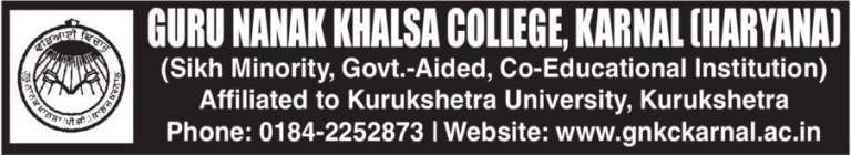 GNKC KARNAL VACANCY 2026 NOTIFICATION OUT