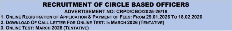 SBI CBO Vacancy 2026 Eligibility, Age Limit, Selection Process & How to Apply