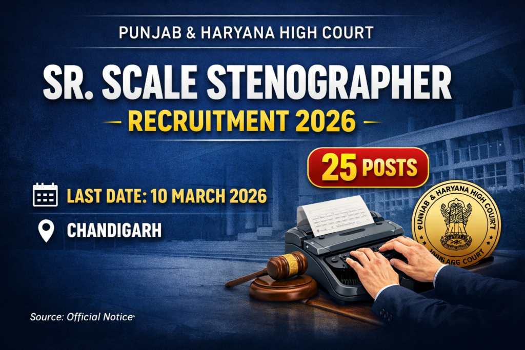 PHC Senior Scale Stenographer 2026