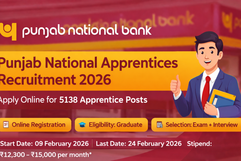 Punjab National Bank Apprentices Recruitment 2026