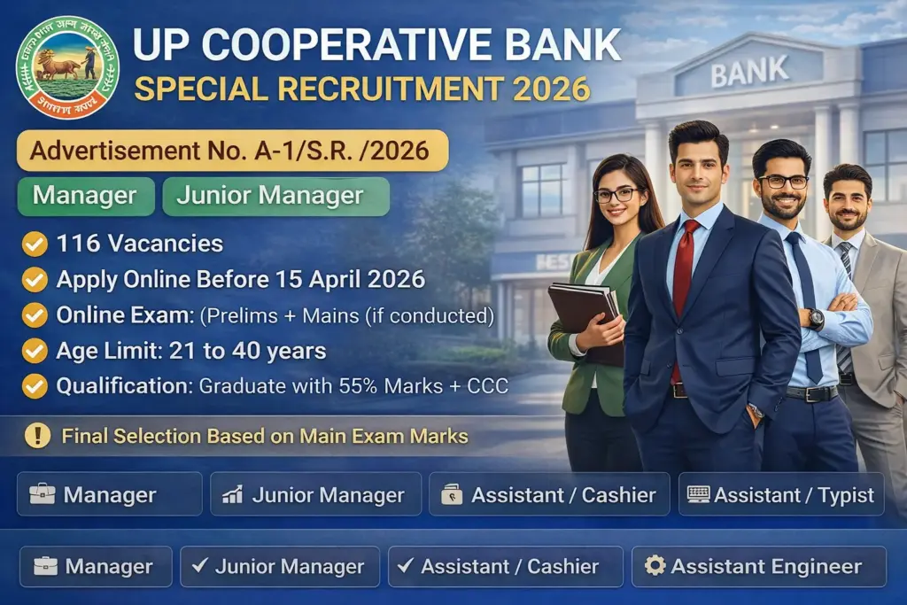 UP Cooperative Bank special Recruitment 2026