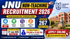 JNU NON TEACHING RECRUITMENT 2026