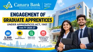Canara Bank 3500 Apprentice Recruitment